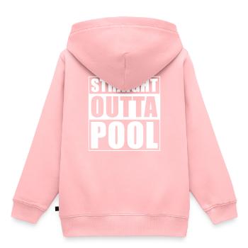 Piscine - Sweat Premium à capuche enfant bio - rose - Dos - AI Model Kid Female (0cm)