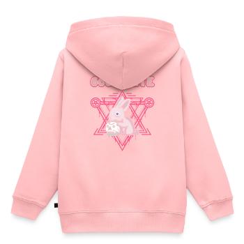 666% Cute kawaii Satanic Goth - Kinder Premium Organic Hoodie - Rosa - Hinten - AI Model Kid Female (0cm)