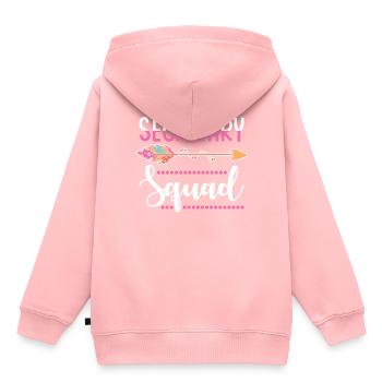 secretary - Kids Premium Organic Hoodie - rose - Back - AI Model Kid Female (0cm)