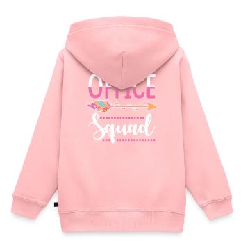 Büro MItarbeiterin - Kinder Premium Organic Hoodie - Rosa - Hinten - AI Model Kid Female (0cm)