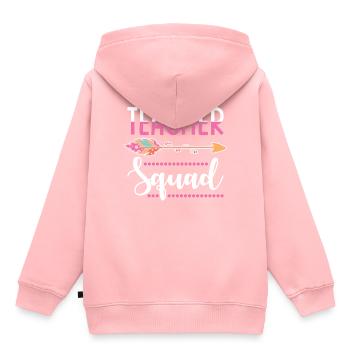 groupe d'enseignants - Sweat Premium à capuche enfant bio - rose - Dos - AI Model Kid Female (0cm)