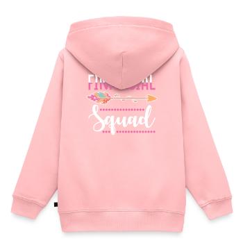 Finanz Gruppe - Kinder Premium Organic Hoodie - Rosa - Hinten - AI Model Kid Female (0cm)