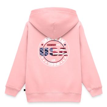 Geburtstag Spruch geboren USA 1998 - Kinder Premium Organic Hoodie - Rosa - Hinten - AI Model Kid Female (0cm)