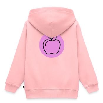 Pomme - Sweat Premium à capuche enfant bio - rose - Dos - AI Model Kid Female (0cm)