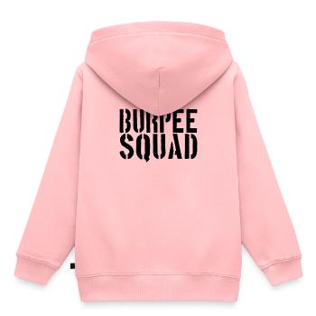 Burpee Squad - Kinder Premium Organic Hoodie - Rosa - Hinten - AI Model Kid Female (0cm)