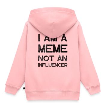 I Am A Meme Not An Influencer Lustige Memes - Kinder Premium Organic Hoodie - Rosa - Hinten - AI Model Kid Female (0cm)