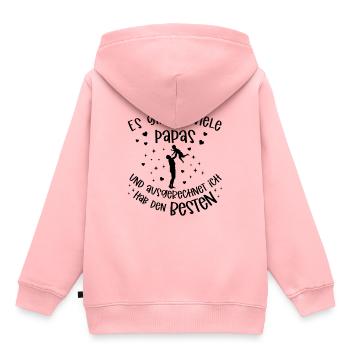 There are so many dads and I have the best - Kids Premium Organic Hoodie - rose - Back - AI Model Kid Female (0cm)