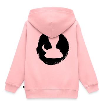 Schlange Cobra Klapperschlange - Kinder Premium Organic Hoodie - Rosa - Hinten - AI Model Kid Female (0cm)