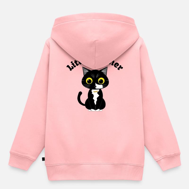 Petit Frère Chaton - Sweat Premium à capuche enfant bio - rose