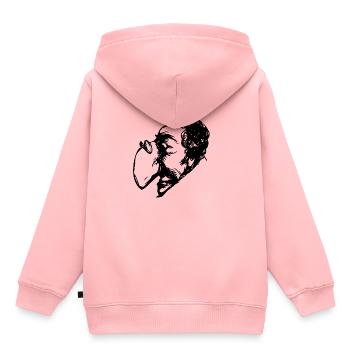 Die Nase. Der Zinken - Kinder Premium Organic Hoodie - Rosa - Hinten - AI Model Kid Female (0cm)