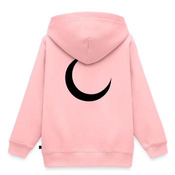 croissant - Sweat Premium à capuche enfant bio - rose - Dos - AI Model Kid Female (0cm)