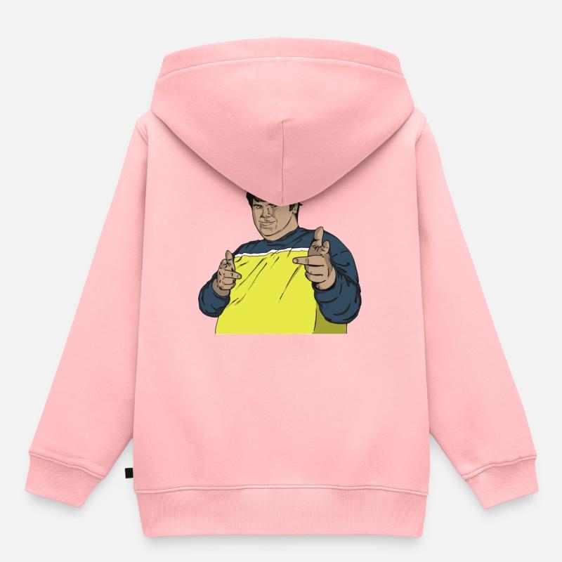 Gros homme - Sweat Premium à capuche enfant bio - rose