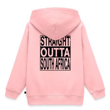 South Africa Straight outta South Africa - Kids Premium Organic Hoodie - rose - Back - AI Model Kid Female (0cm)