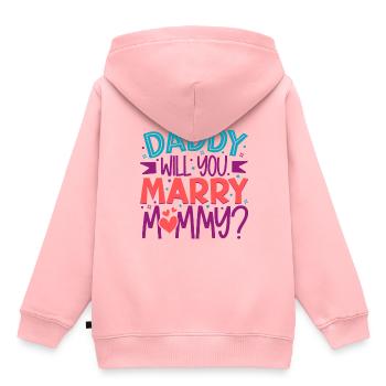 Daddy you want to marry mom - Kids Premium Organic Hoodie - rose - Back - AI Model Kid Female (0cm)