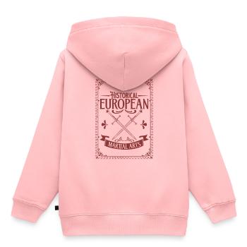 Schwertkämpfer - HEMA - Kinder Premium Organic Hoodie - Rosa - Hinten - AI Model Kid Female (0cm)