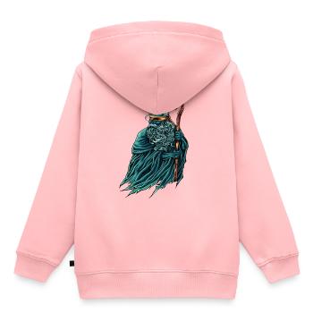Le prophète aveugle Tirésias - Sweat Premium à capuche enfant bio - rose - Dos - AI Model Kid Female (0cm)