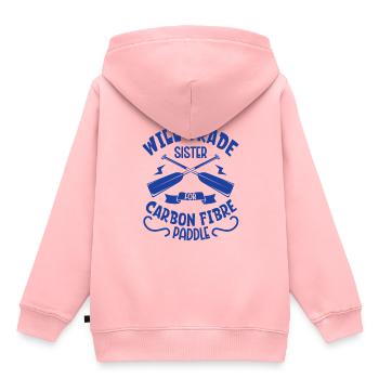 Handle Sister for Carbon Paddle - Dragon Boat - Kids Premium Organic Hoodie - rose - Back - AI Model Kid Female (0cm)