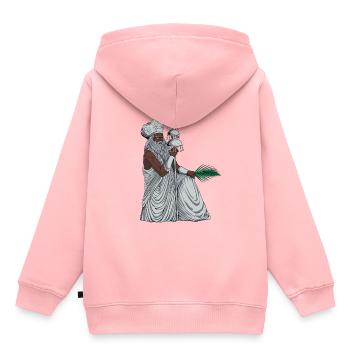 Gott der Yoruba Religion - Obatala - Kinder Premium Organic Hoodie - Rosa - Hinten - AI Model Kid Female (0cm)