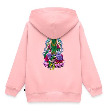 Buddhismus Gott Bodhisattva Grüne Tara - Kinder Premium Organic Hoodie - Rosa - Hinten - AI Model Kid Female (0cm)