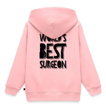 world's best surgeon - Kids Premium Organic Hoodie - rose - Back - AI Model Kid Female (0cm)