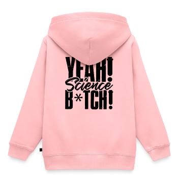 yeah wissenschaft - Kinder Premium Organic Hoodie - Rosa - Hinten - AI Model Kid Female (0cm)
