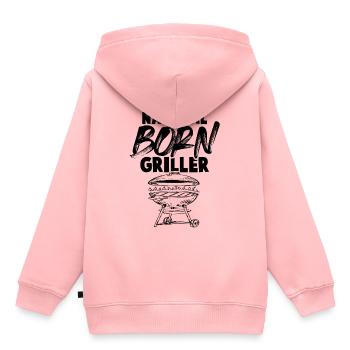 born griller grill - Sweat Premium à capuche enfant bio - rose - Dos - AI Model Kid Female (0cm)