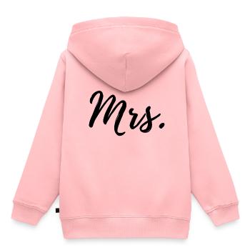 mariage - Sweat Premium à capuche enfant bio - rose - Dos - AI Model Kid Female (0cm)