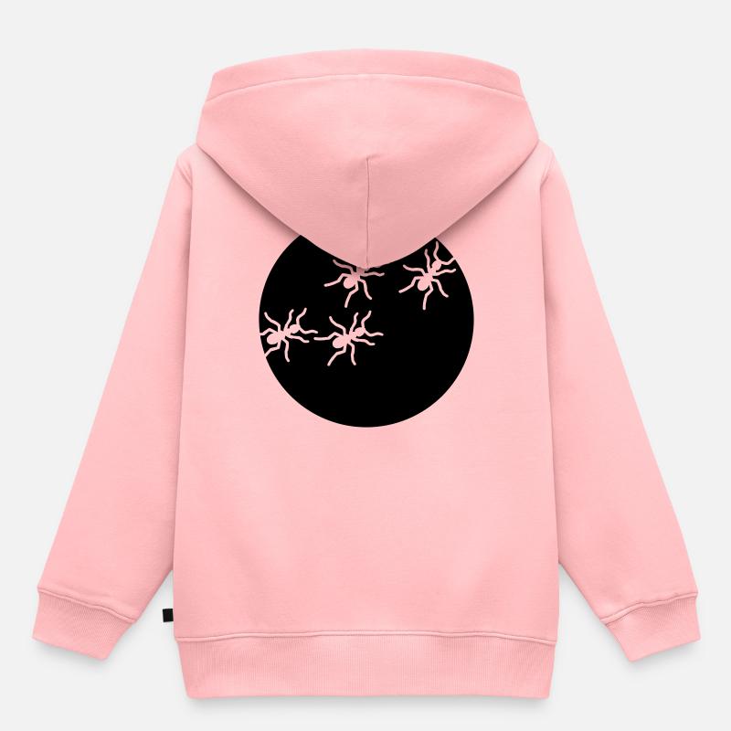 fourmi - Sweat Premium à capuche enfant bio - rose