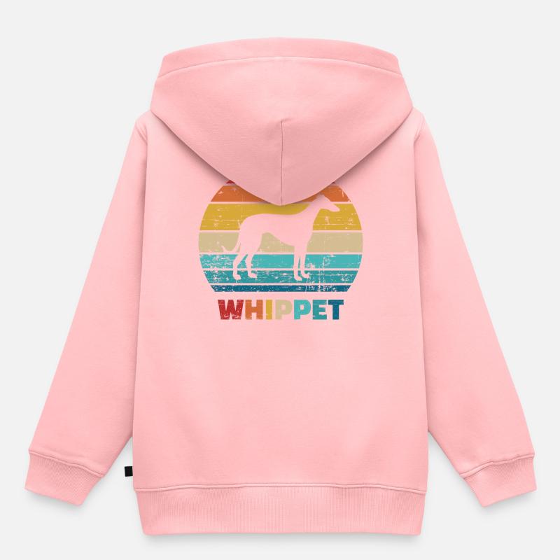 Whippet - Kids Premium Organic Hoodie - rose
