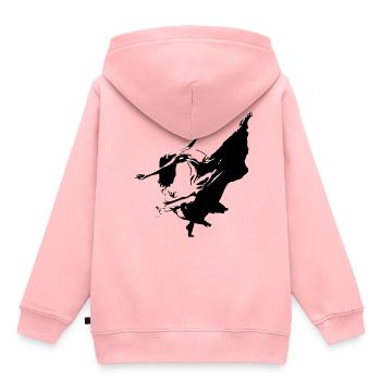 die freie Tänzerin - Kinder Premium Organic Hoodie - Rosa - Hinten - AI Model Kid Female (0cm)