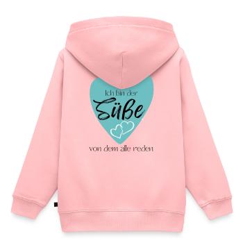 Baby Geschenkidee Muttertag Vatertag Weihnachten - Kinder Premium Organic Hoodie - Rosa - Hinten - AI Model Kid Female (0cm)