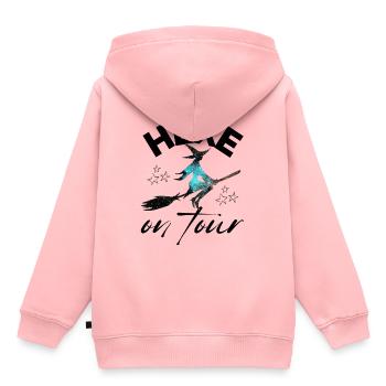 HEXE on tour HEXEN hexen - Kinder Premium Organic Hoodie - Rosa - Hinten - AI Model Kid Female (0cm)