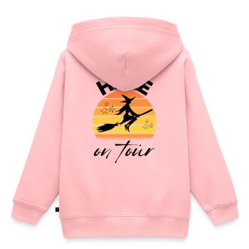HEXE on tour HEXEN hexen - Kinder Premium Organic Hoodie - Rosa - Hinten - AI Model Kid Female (0cm)