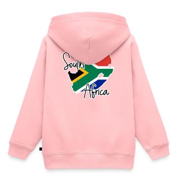 Afrique du Sud - Sweat Premium à capuche enfant bio - rose - Dos - AI Model Kid Female (0cm)