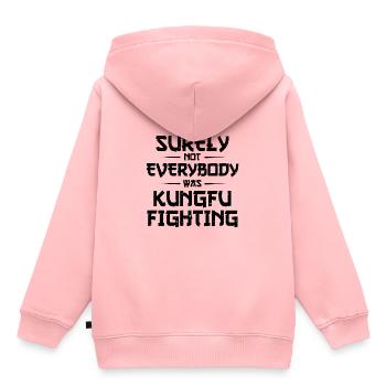 sicherlich nicht jeder war Kung Fu Kämpfen Herkunft - Kinder Premium Organic Hoodie - Rosa - Hinten - AI Model Kid Female (0cm)