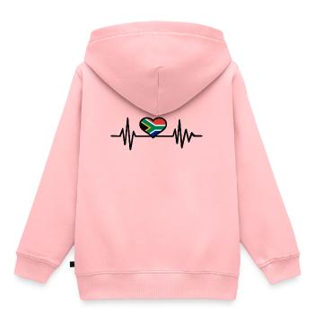 Afrique du Sud - Sweat Premium à capuche enfant bio - rose - Dos - AI Model Kid Female (0cm)