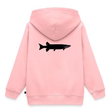brochet - Sweat Premium à capuche enfant bio - rose - Dos - AI Model Kid Female (0cm)