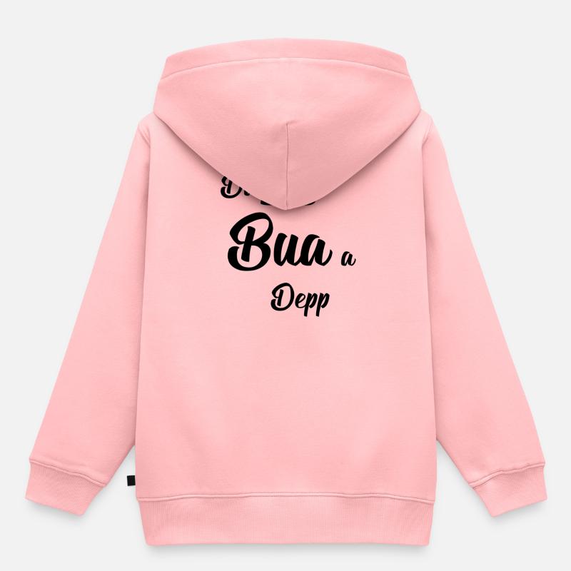 Depuis Bua a Depp entier - Sweat Premium à capuche enfant bio - rose