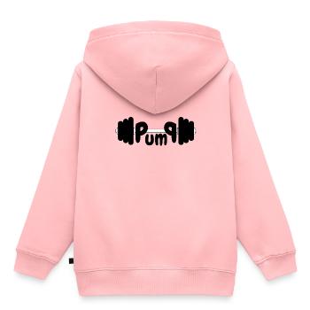 Pumper - Kinder Premium Organic Hoodie - Rosa - Hinten - AI Model Kid Female (0cm)