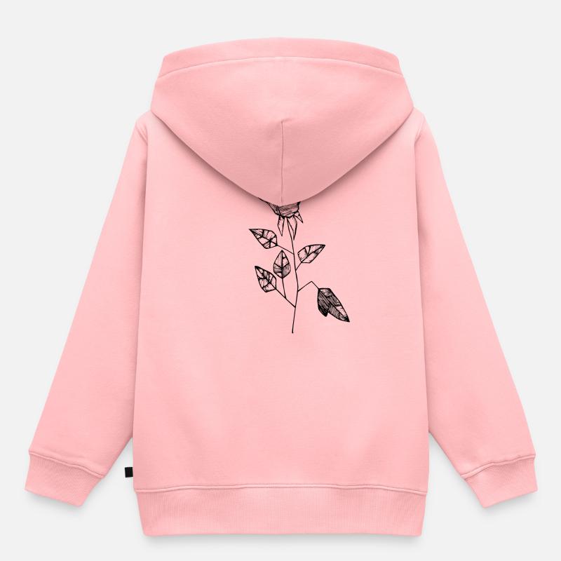 rose - Sweat Premium à capuche enfant bio - rose