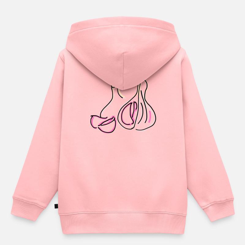 ail - Sweat Premium à capuche enfant bio - rose