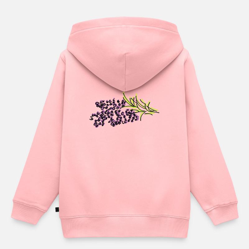lavande - Sweat Premium à capuche enfant bio - rose