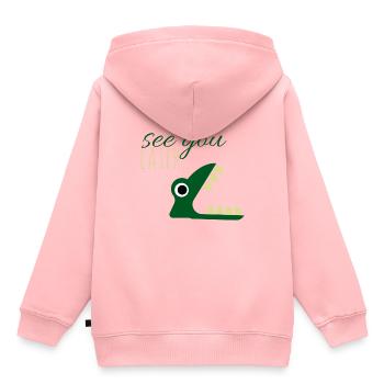 See you later.. - Kinder Premium Organic Hoodie - Rosa - Hinten - AI Model Kid Female (0cm)