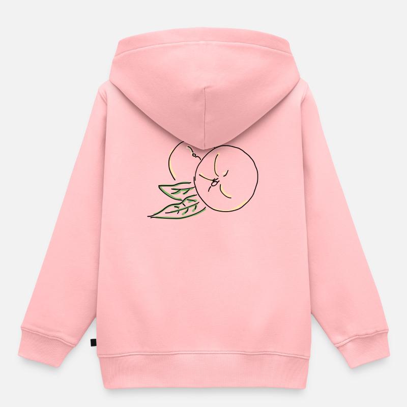 pêche - Sweat Premium à capuche enfant bio - rose