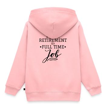 Rente - Kinder Premium Organic Hoodie - Rosa - Hinten - AI Model Kid Female (0cm)