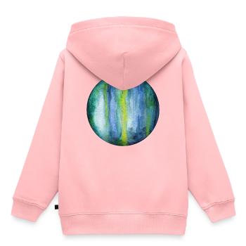 Uranus - Sweat Premium à capuche enfant bio - rose - Dos - AI Model Kid Female (0cm)