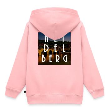 Heidelberg - Kids Premium Organic Hoodie - rose - Back - AI Model Kid Female (0cm)