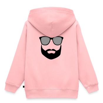 Man mit sonnenbrille - Kinder Premium Organic Hoodie - Rosa - Hinten - AI Model Kid Female (0cm)