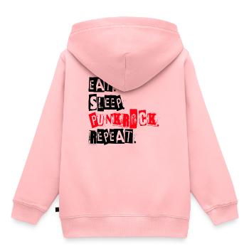 Punk rock punk rock festival de musique cadeau - Sweat Premium à capuche enfant bio - rose - Dos - AI Model Kid Female (0cm)