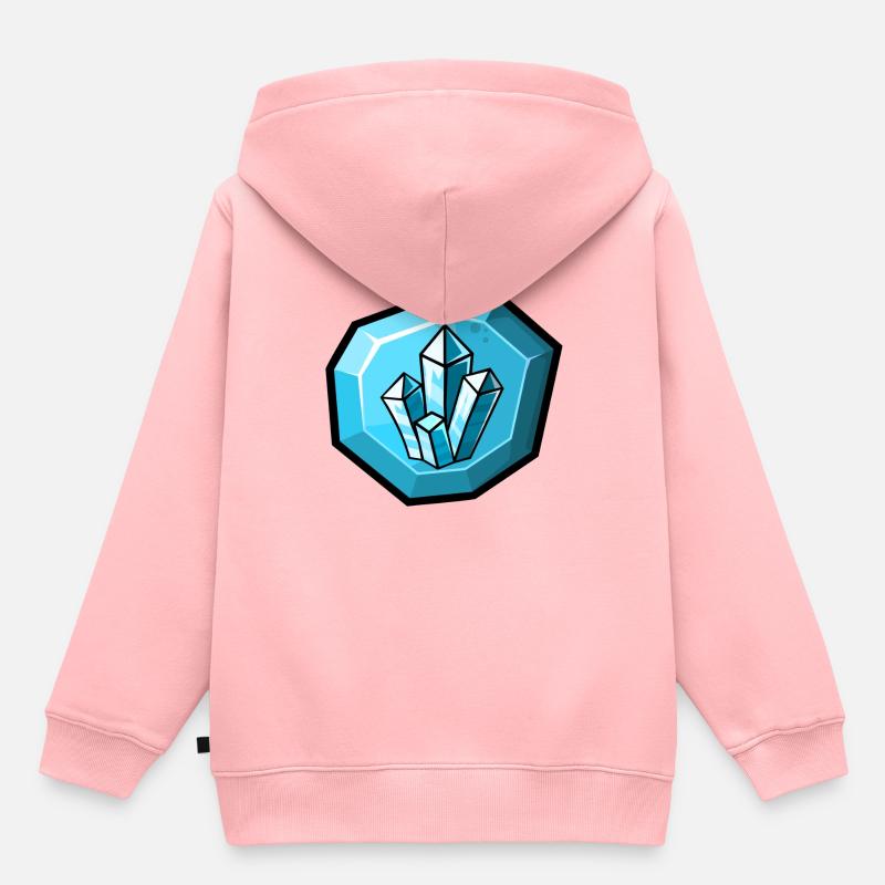 Element: Eis - Kinder Premium Organic Hoodie - Rosa